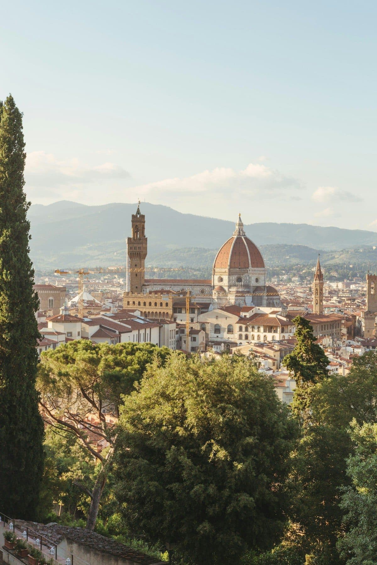 Florence Cathedral and the surrounding terracotta rooftops of the historic centre